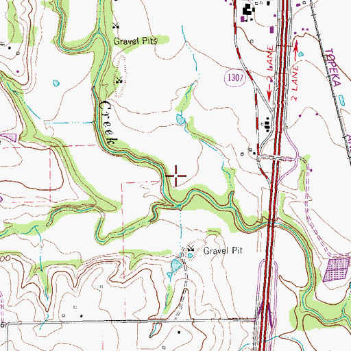 Topographic Map of Hardy Field, TX