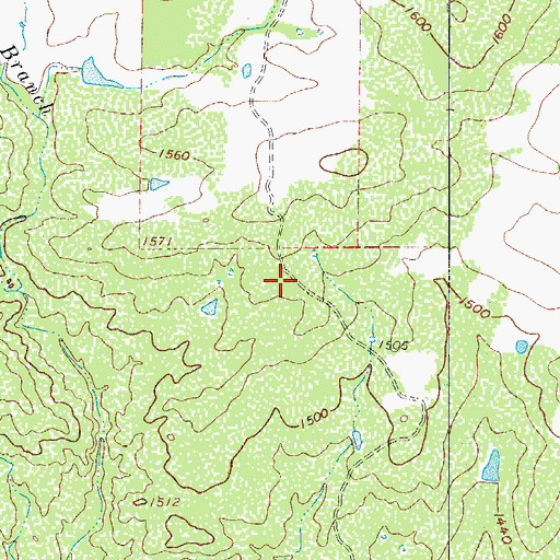 Topographic Map of Eagle Rock Ranch Airport, TX