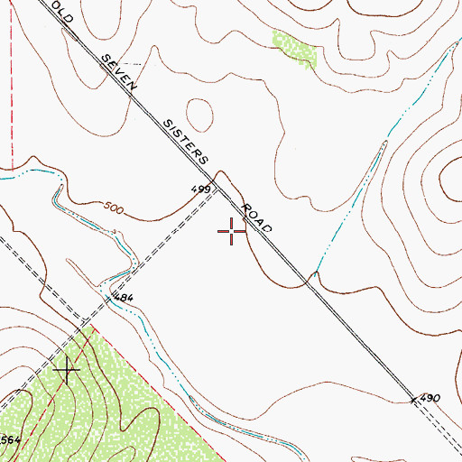 Topographic Map of Temple Ranch Airport, TX