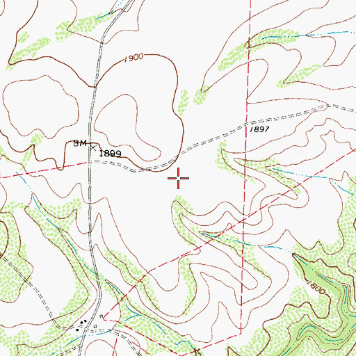 Topographic Map of 4M Ranch Airfield, TX