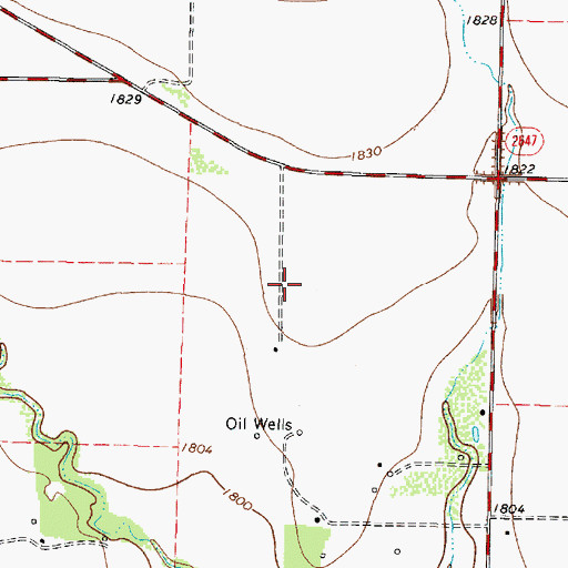 Topographic Map of Knot 2 Shabby Airport, TX