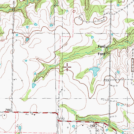 Topographic Map of Margaritaville Airport, TX