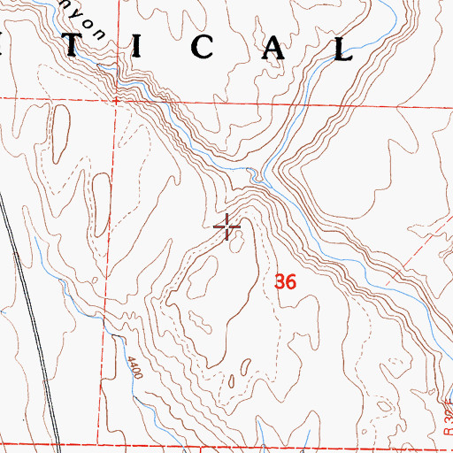 Topographic Map of Spring Canyon Creek, CA
