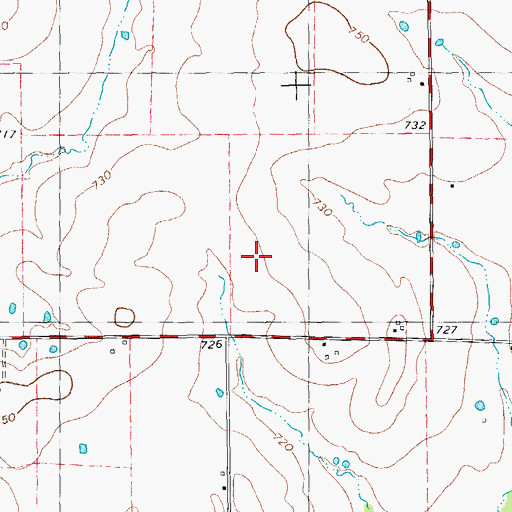 Topographic Map of J-Bar Ranch Airport (historical), TX