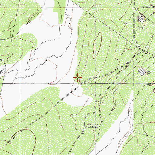 Topographic Map of Strait Ranch Airport, TX