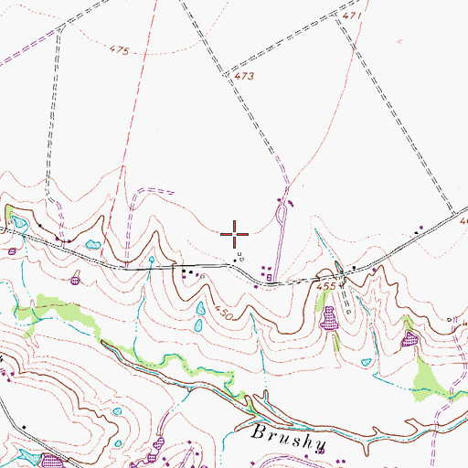 Topographic Map of Dallas South Port Airport, TX