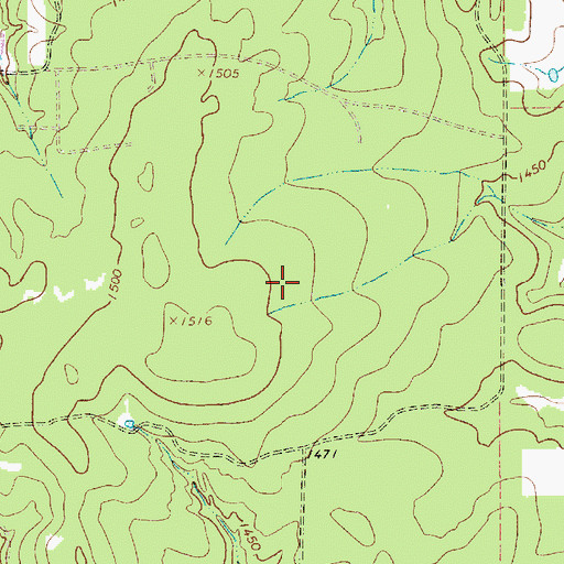 Topographic Map of Cook Canyon Ranch Airport, TX