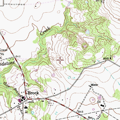 Topographic Map of Eagle Airport, TX