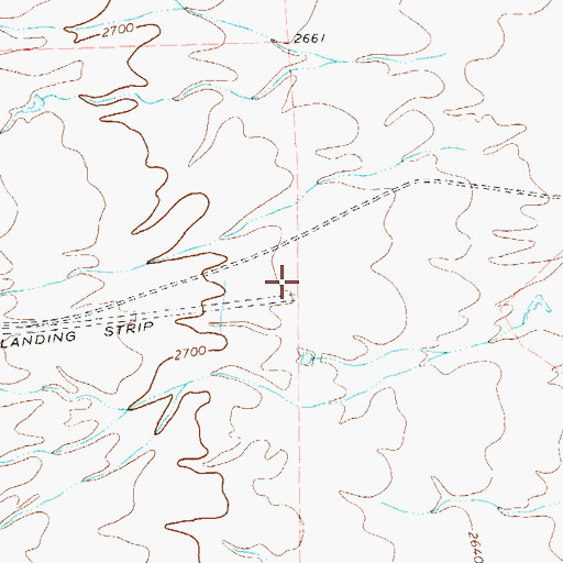 Topographic Map of Persimmon Gap Ranch Airport, TX