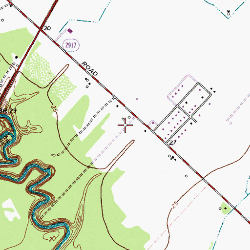 Topographic Map of Minard Pegasus Airport, TX