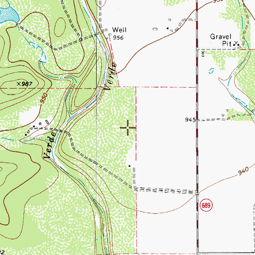 Topographic Map of Haass Field, TX