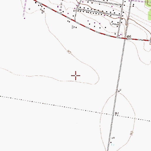 Topographic Map of High Man Tower Airstrip, TX