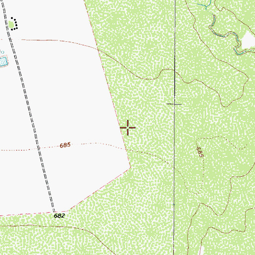 Topographic Map of Westwind Ranch Airport, TX
