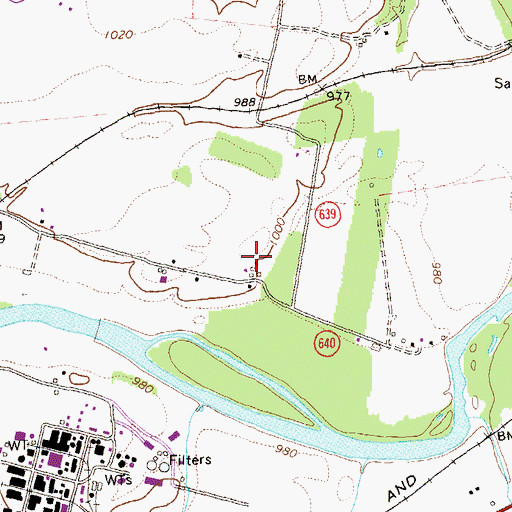 Topographic Map of Golden Valley Dairy, VA