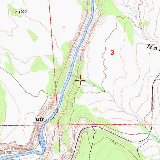 Topographic Map of Spring Gulch, CA