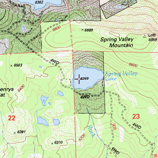 Topographic Map of Spring Valley Lake, CA