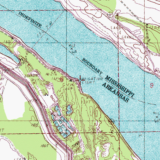 Topographic Map of Beith Landing, AR