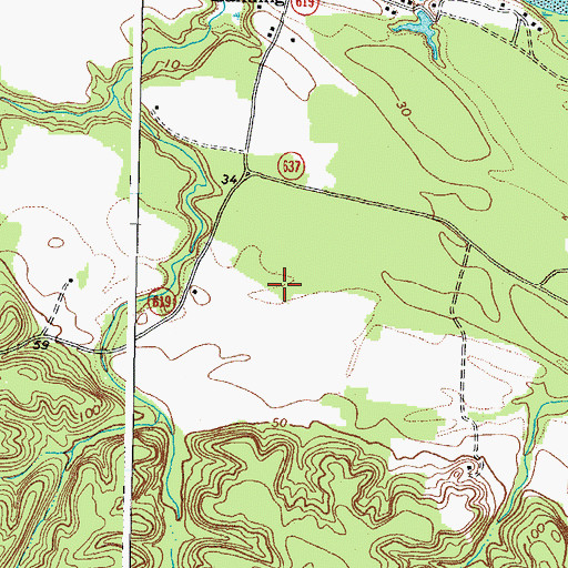 Topographic Map of Frog Hollow Sod Farm, VA