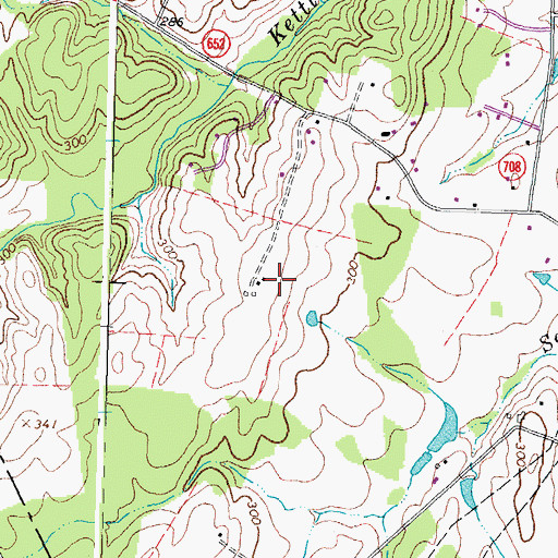 Topographic Map of Kettle Wind Farm, VA