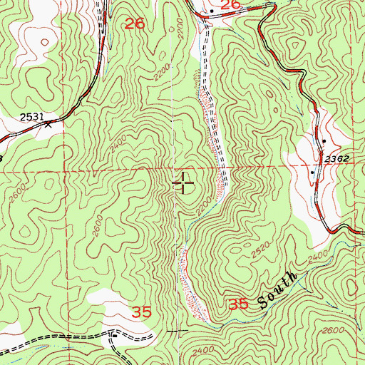 Topographic Map of China Hill Quarry, CA