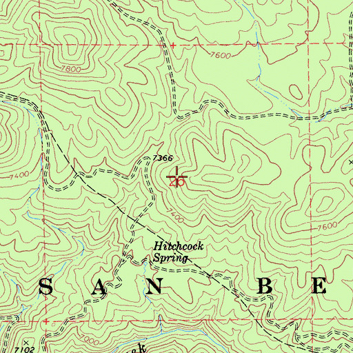 Topographic Map of Claudia Quarry, CA