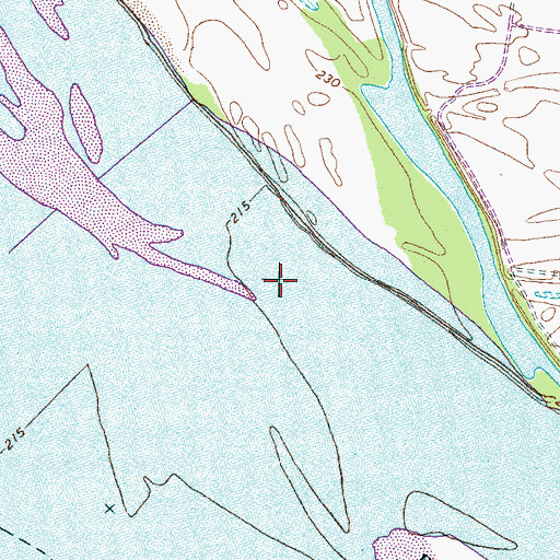 Topographic Map of Turnage Post Light, AR