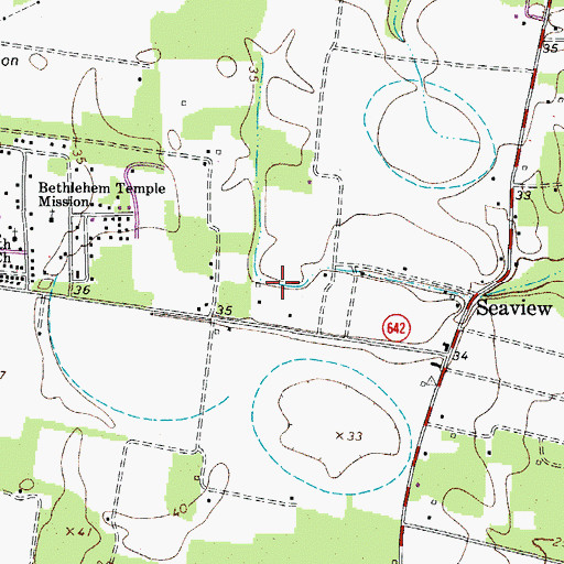 Topographic Map of Twin Cedars Farms, VA