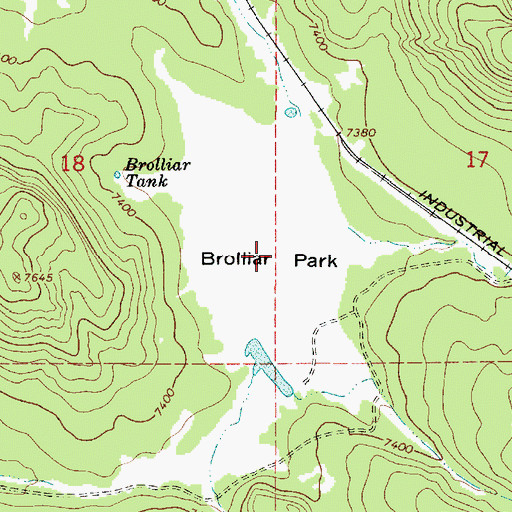 Topographic Map of Brolliar Park, AZ