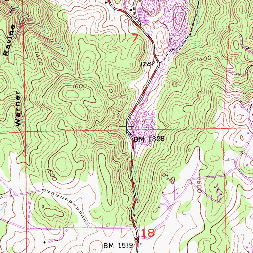Topographic Map of Cool Quarry, CA