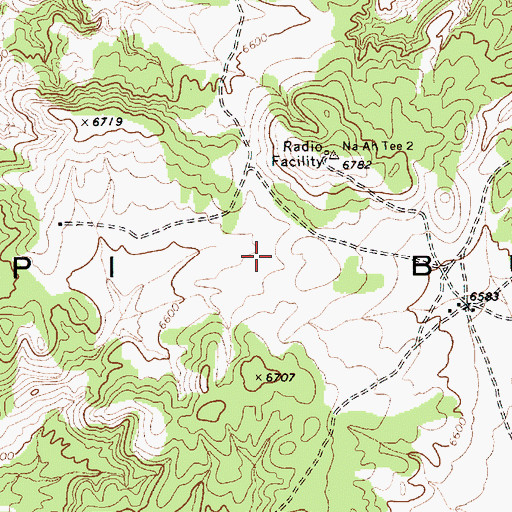 Topographic Map of Hopi Buttes, AZ