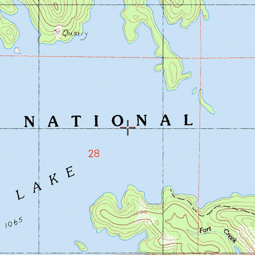 Topographic Map of Squaw Creek, CA