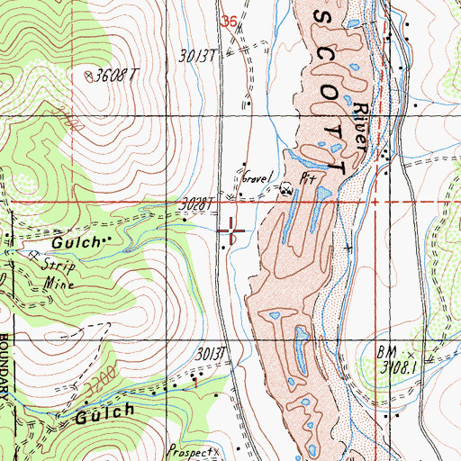 Topographic Map of Taritsi Gulch, CA