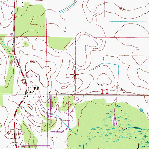 Topographic Map of Big Sky Airport, AL
