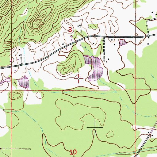 Topographic Map of Dugger's Field, AL