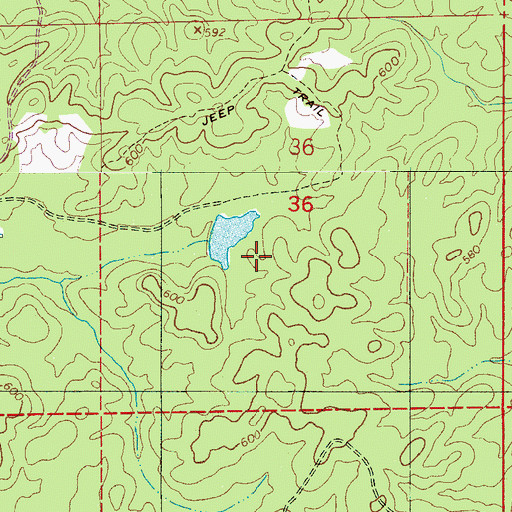 Topographic Map of Tri-L Acres Airpark, AL