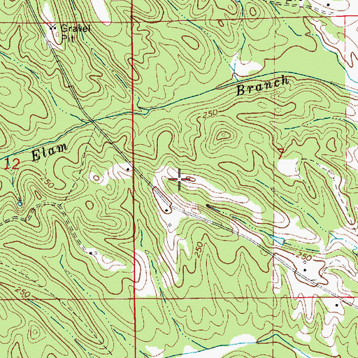 Topographic Map of Flowers Field, AL