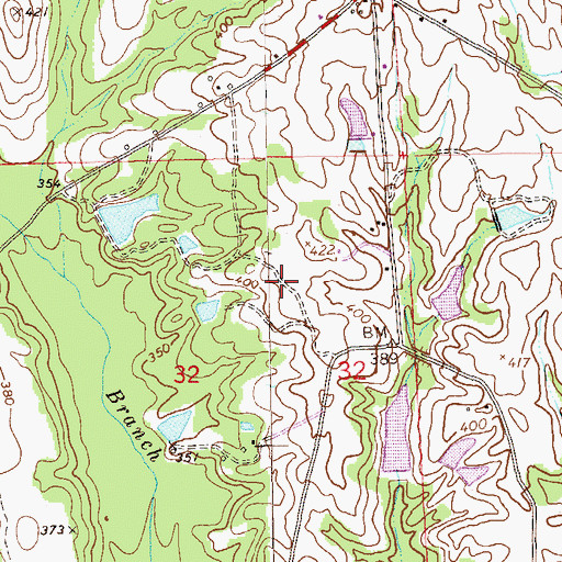 Topographic Map of Finkley Farm Airport, AL