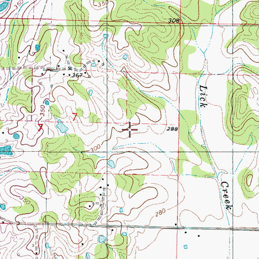 Topographic Map of Williams Field, MS