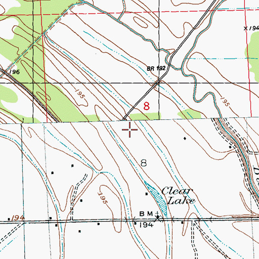 Topographic Map of Arnold Field Airport (historical), MS