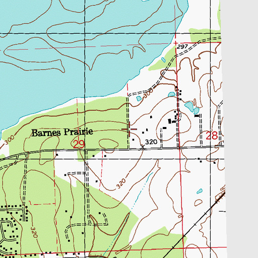Topographic Map of Dee's Airport, MS