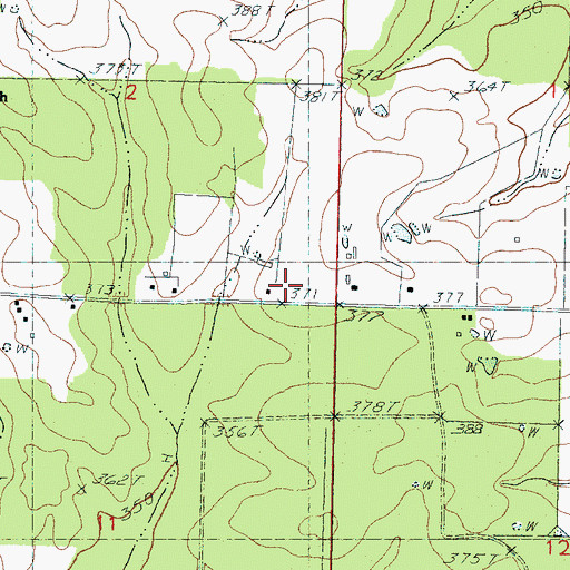 Topographic Map of Harrell Field, MS