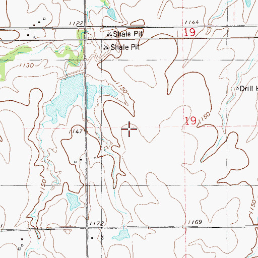Topographic Map of Fairmont Field, OK