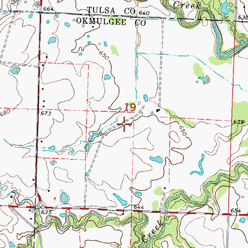 Topographic Map of Erroport Airport, OK