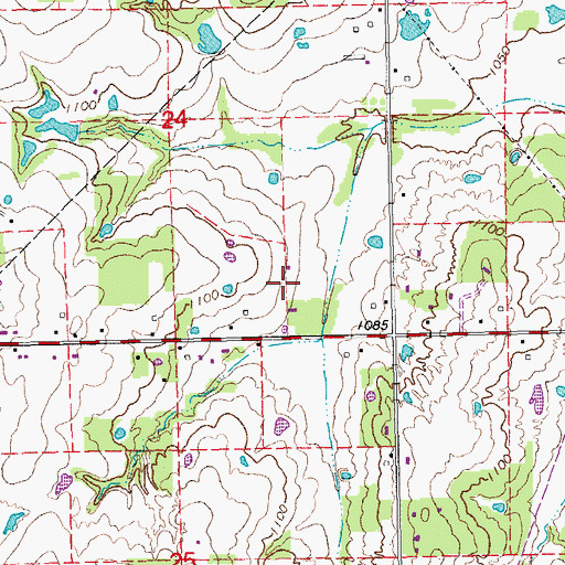 Topographic Map of Jazz Ranch Airport, OK