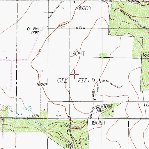 Topographic Map of Abilene Executive Airpark, TX