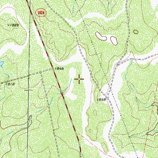 Topographic Map of Nix River Ranch Strip, TX