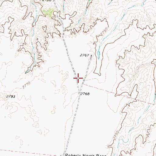 Topographic Map of Mesa Vista Ranch Airport, TX