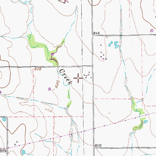 Topographic Map of Ruby Field, TX