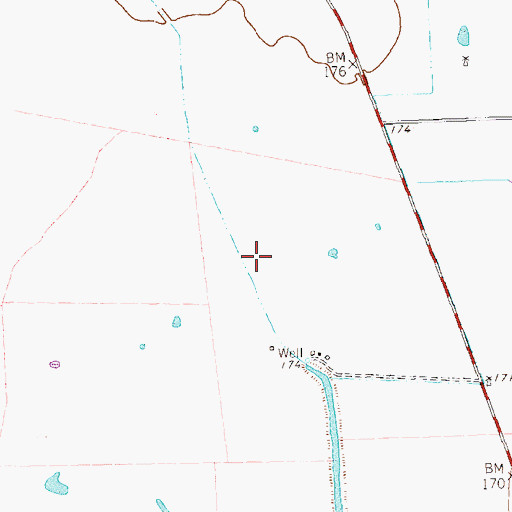Topographic Map of Fair Weather Field, TX