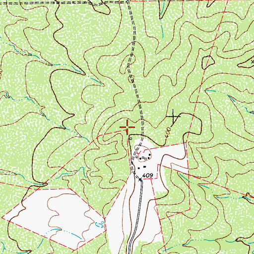 Topographic Map of Crescent C Ranch Airport, TX